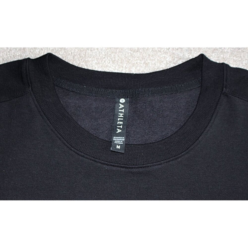 Athleta - Balance Sweatshirt Dress in Black, size Medium. Style 599867. - Picture 7 of 13